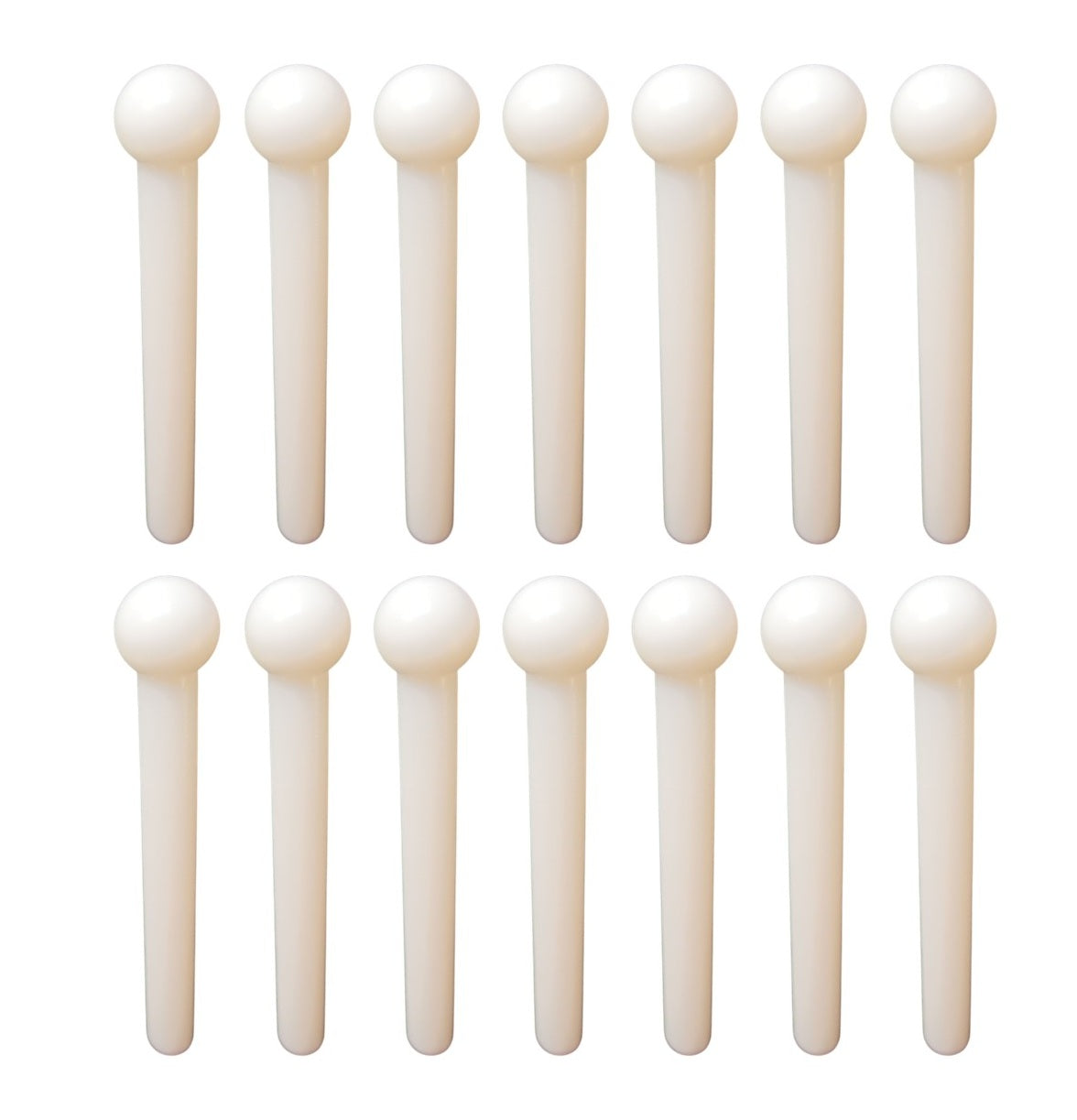 White replacement pegs for Tricky Triangle peg game – 14 pack by Cauff