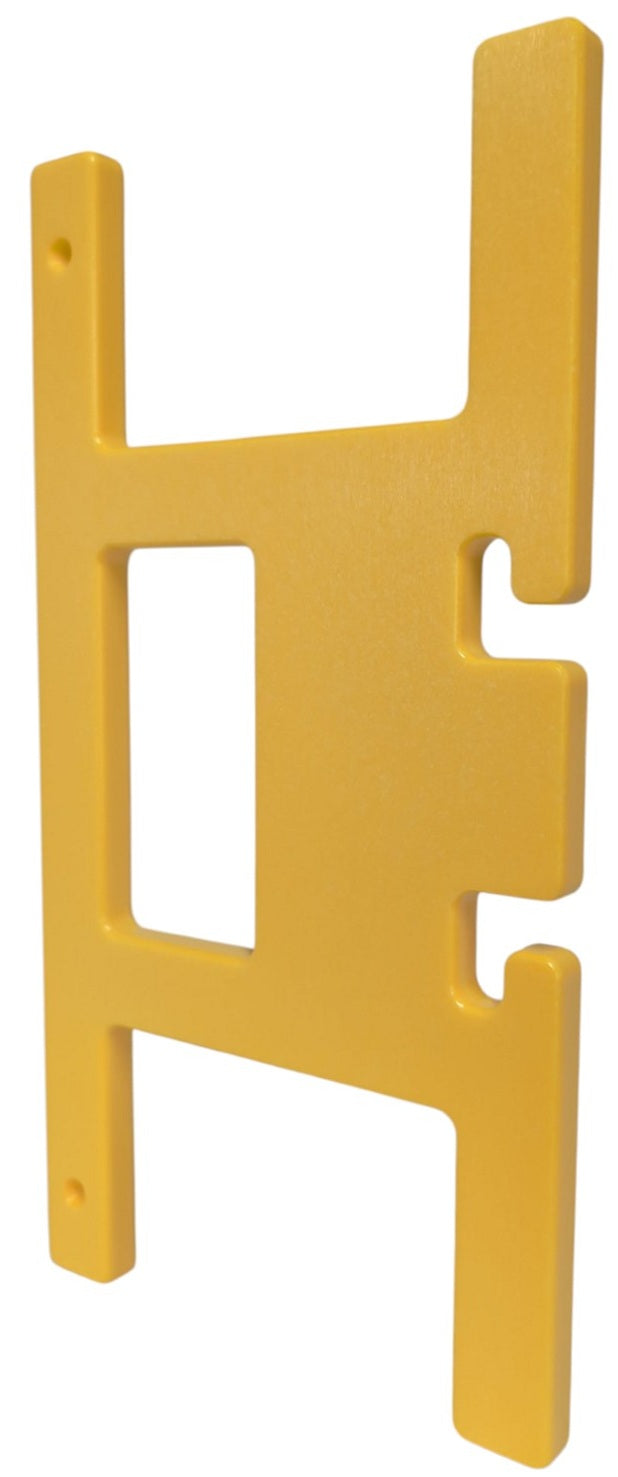 Yellow HDPE extension cord reel holder for 100 ft cords by Cauff