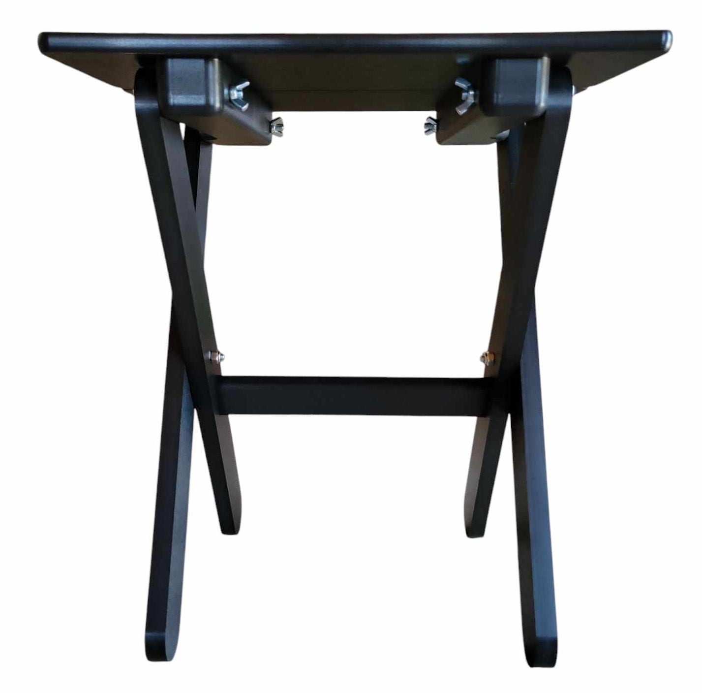 Adirondack Outdoor Side Table, HDPE Small End Table for Patio, Deck, Pool, Weather Resistant, Black - Cauff.com LLC