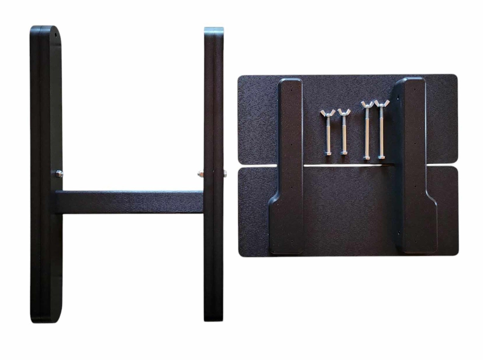 Adirondack Outdoor Side Table, HDPE Small End Table for Patio, Deck, Pool, Weather Resistant, Black - Cauff.com LLC