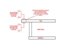 Poly Cup Holder for Adirondack Chair or Patio, Fits Standard- Large Cups - Cauff.com LLC