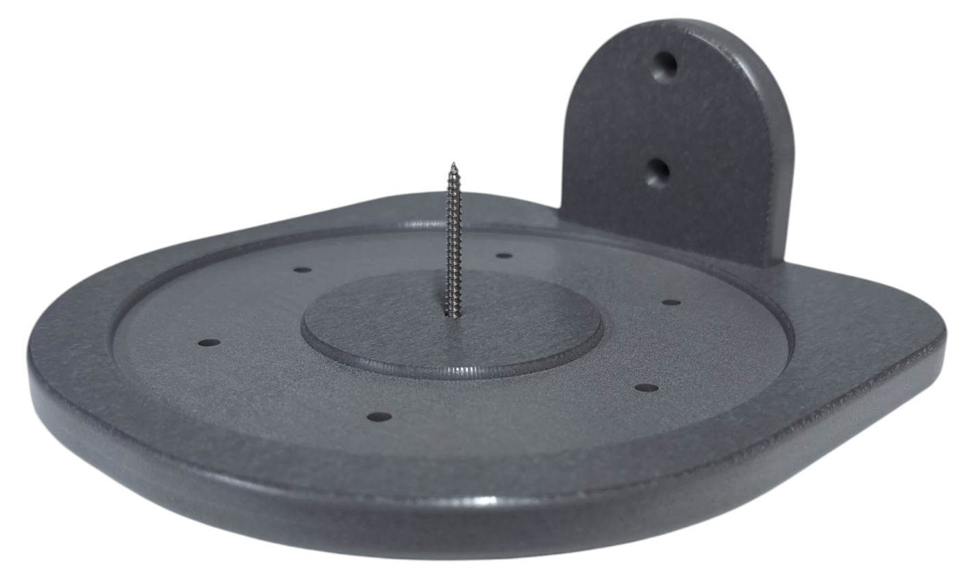 Backyard corn cob feeder tray for squirrels and woodland animals — heavy-duty poly