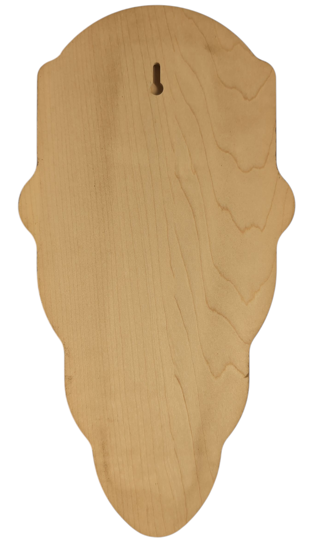 Maple wood deer skull mount face plate with walnut finish and mounting hardware by Cauff