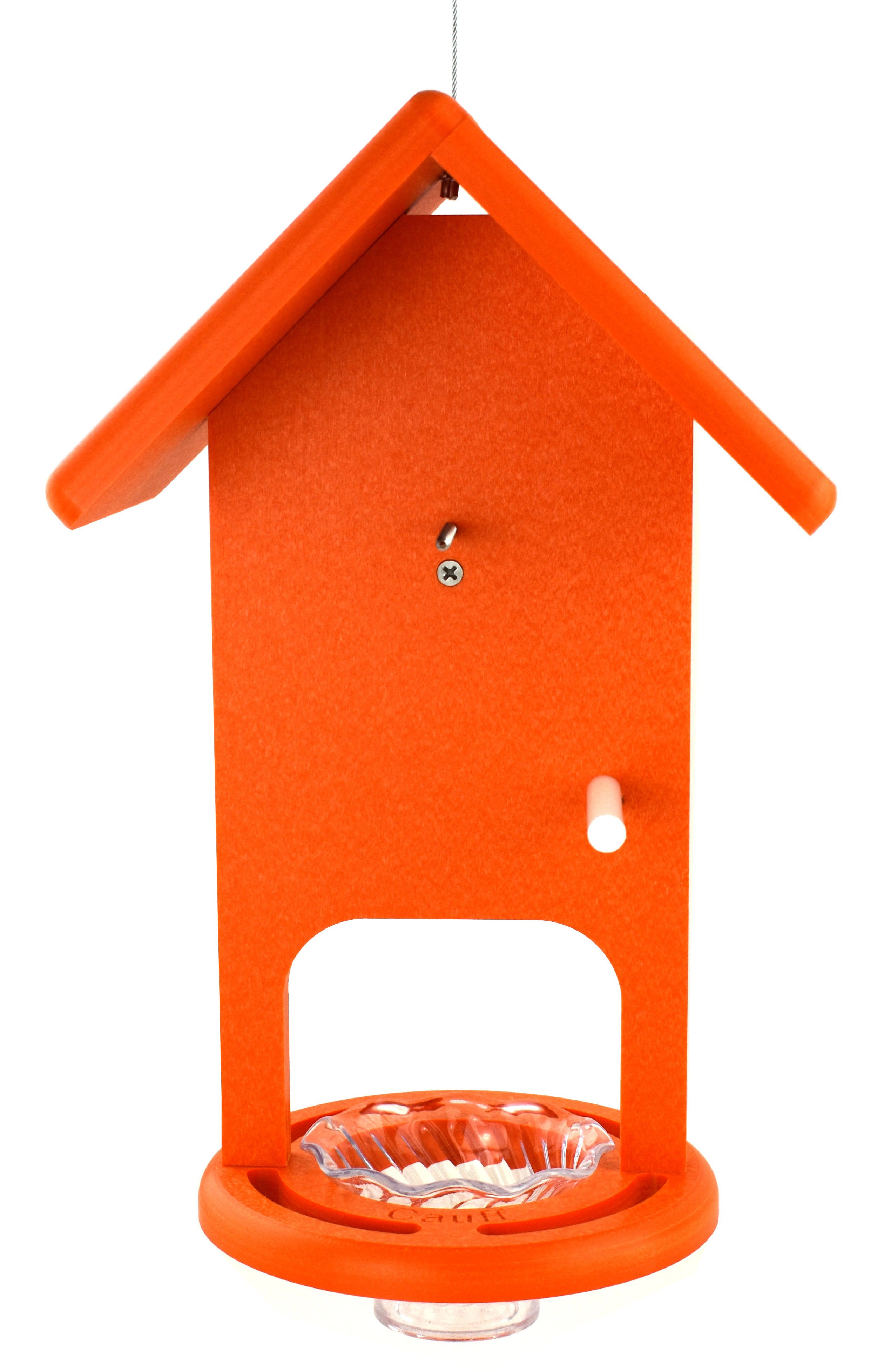 Baltimore Oriole Feeder Poly Fruit Jelly Hanging Bird Feeder Orange.