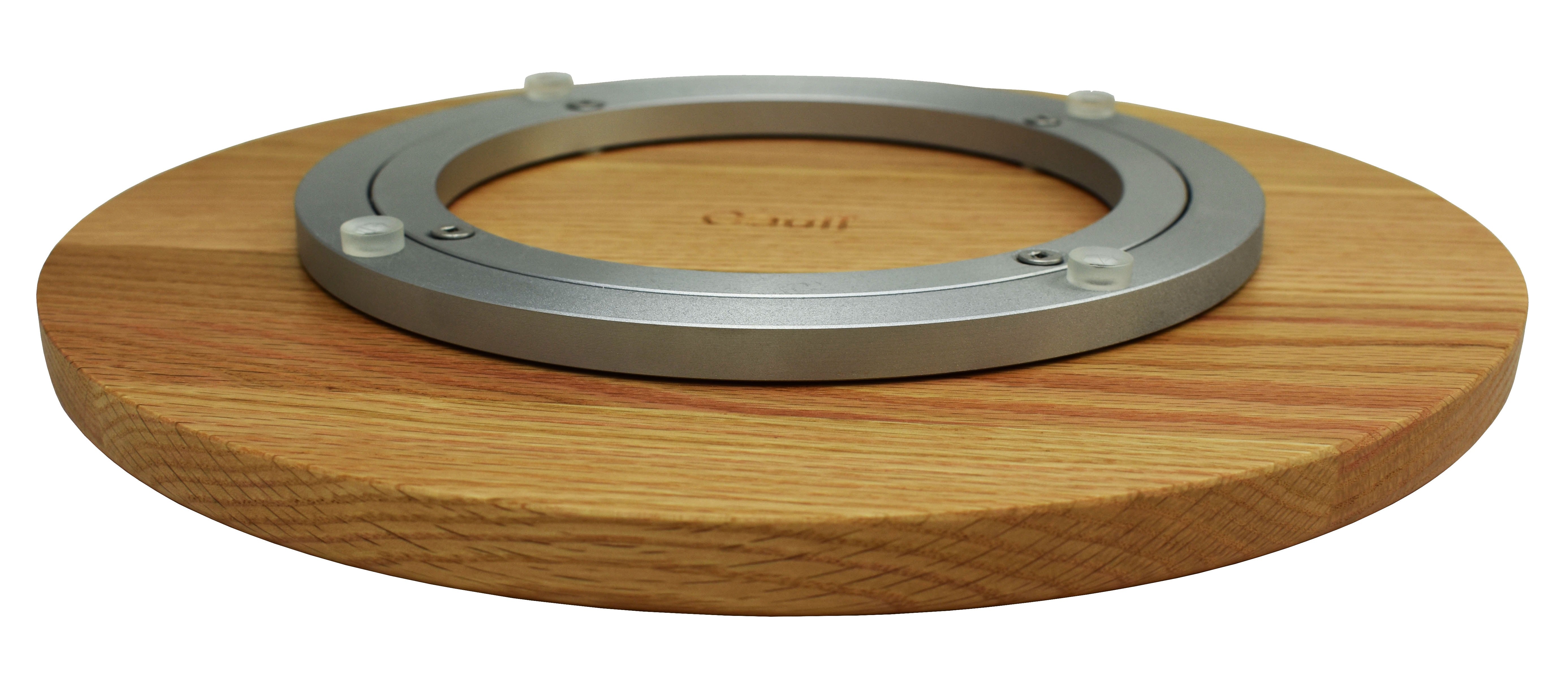 12 inch Solid Oak Wooden Lazy Susan Turntable.