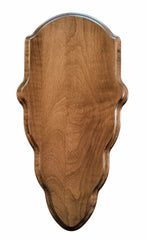 Deer Skull Mount Face Plate with Mounting Hardware, European Style, Whitetail- Walnut Finish