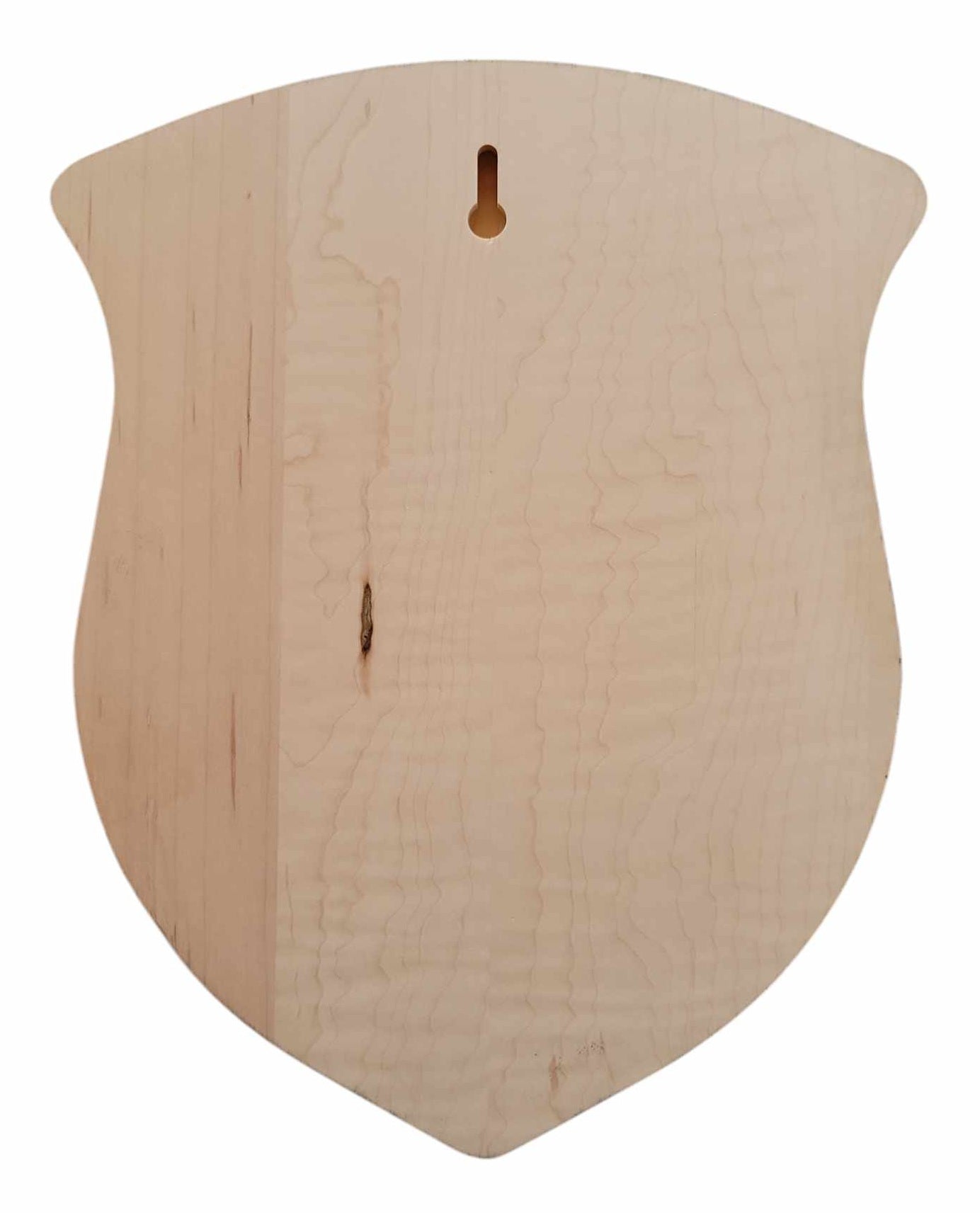 Cauff walnut finished solid-wood deer antler mounting plaque with included hardware for whitetail skull display