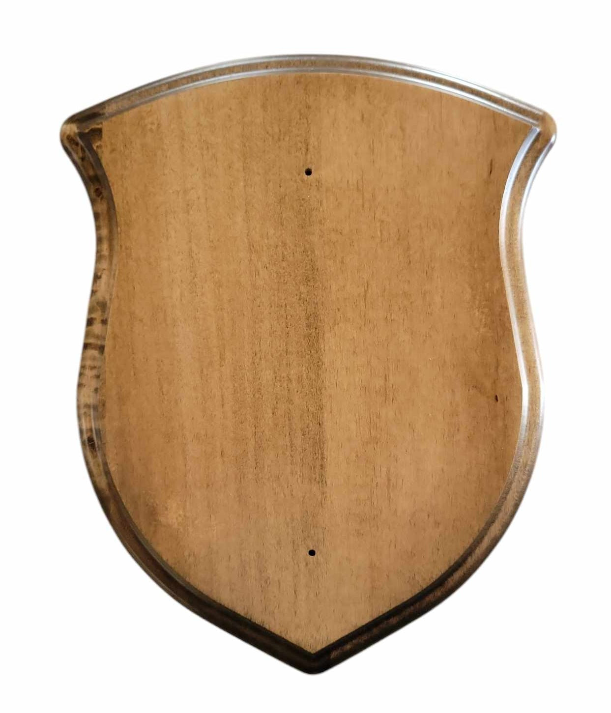 Cauff walnut finished solid-wood deer antler mounting plaque with included hardware for whitetail skull display