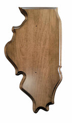 Whitetail Deer Antler Mounting Kit, Solid Wood Plaque, Includes All Mounting Hardware Illinois Walnut Finish