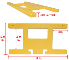 Poly Heavy-Duty Extension Cord Reel – Yellow Cord Wrap (Holds 100 ft) - Cauff.com LLC