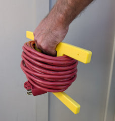 Poly Heavy-Duty Extension Cord Reel – Yellow Cord Wrap (Holds 100 ft) - Cauff.com LLC