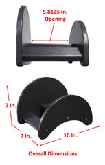 Poly Outdoor Wall Mount Garden Hose Holder-Holds up to 150' Water Hose - Cauff.com LLC