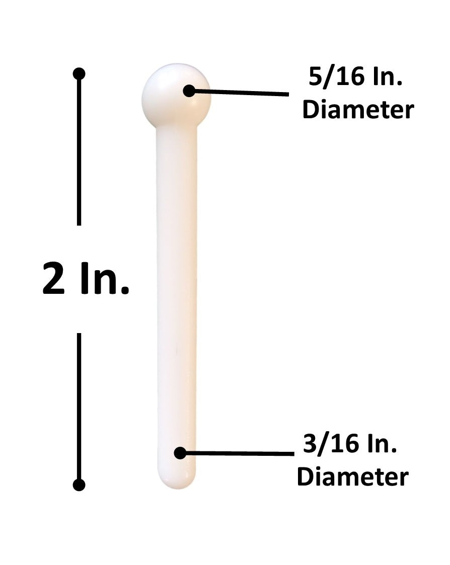 White replacement pegs for Tricky Triangle peg game – 14 pack by Cauff