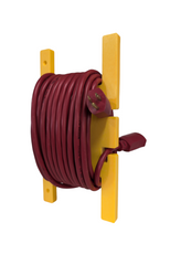 Poly Heavy Duty Extension Cord Reel, Yellow Cord Wrap-Holds 100 feet