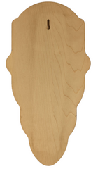 Deer Skull Mount Face Plate with Mounting Hardware, European Style, Whitetail- Walnut Finish
