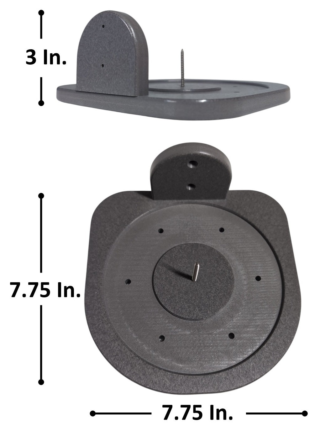 Outdoor HDPE wildlife feeder for squirrels and deer — Cauff poly feeder platform
