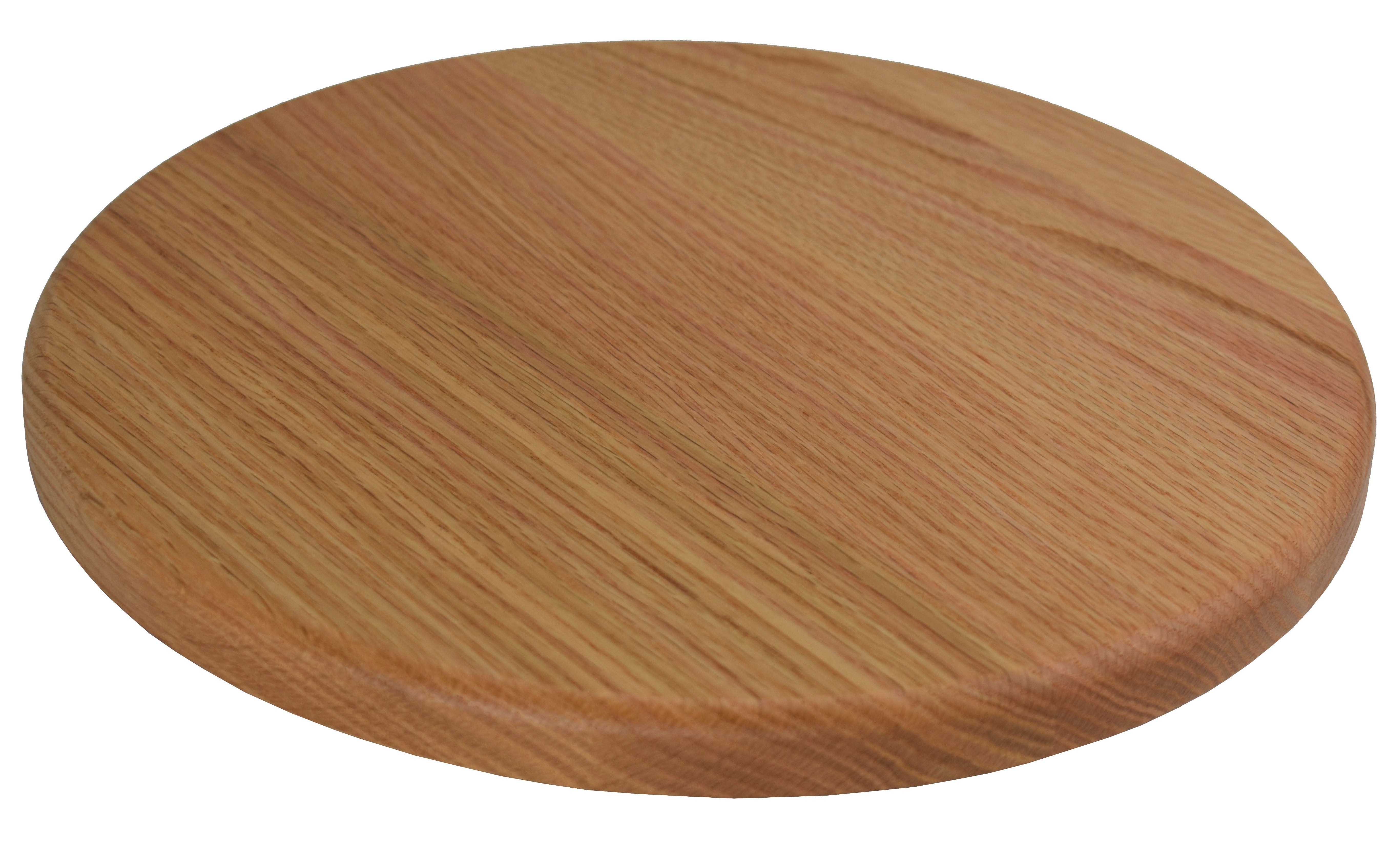 Solid oak rotating serving tray on dining table – Cauff lazy susan 12 inch