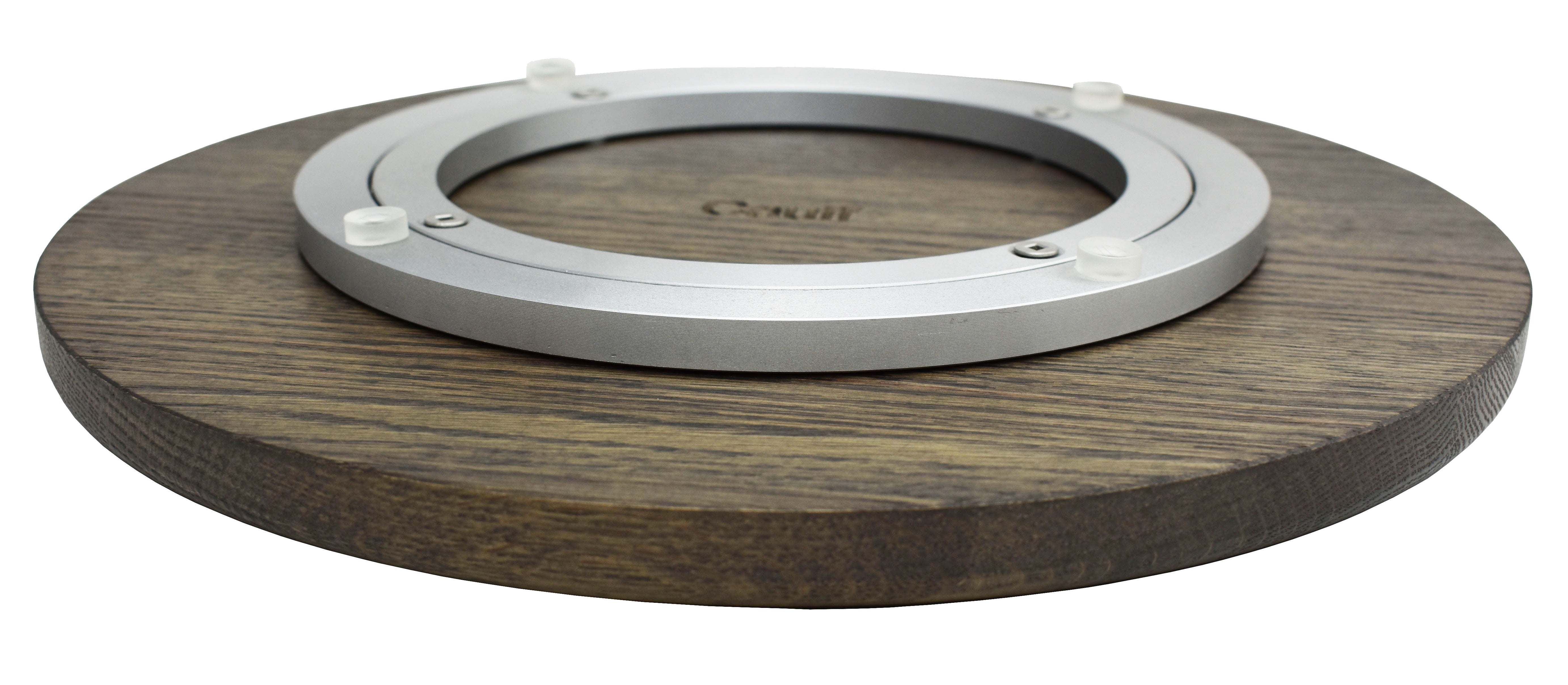 12 inch Solid Oak Wooden Lazy Susan Turntable.