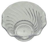 Top view of clear replacement jelly cup for Cauff oriole feeder